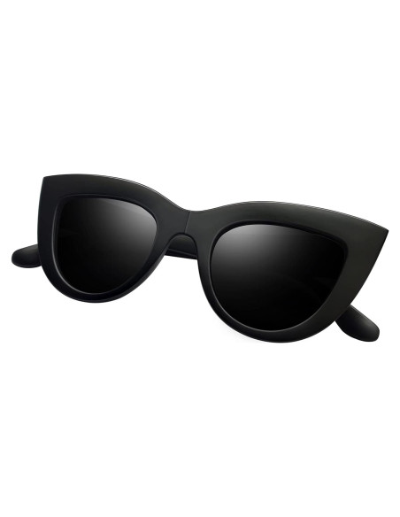 Gafas de sol ojo de gato Joopin polarizadas negras Gafas de sol ojo de gato Joopin polarizadas negras
