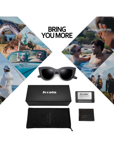 Gafas de sol ojo de gato Joopin polarizadas negras