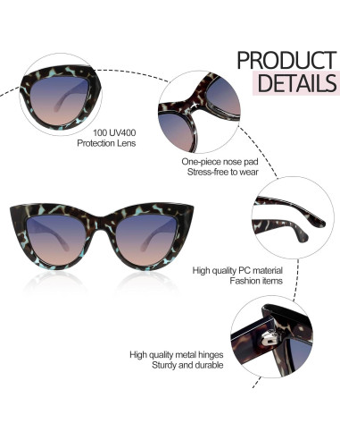 Gafas de sol ojo de gato Joopin polarizadas para mujer