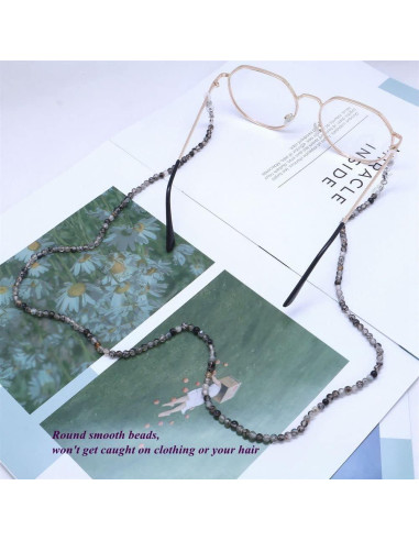 Cadena de Gafas KAI Top de Piedra Natural 73 cm