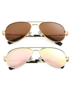 Gafas de sol aviador polarizadas PORADAY 58mm UV400