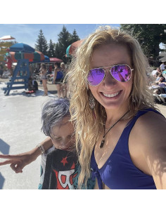 Gafas de sol aviador polarizadas PORADAY 58mm marco metal 2