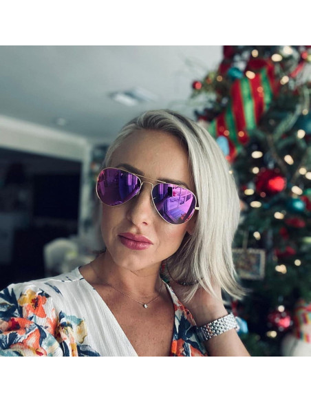 Gafas de sol aviador polarizadas PORADAY 58mm marco metal