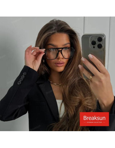 Gafas de sol cuadradas Breaksun A3 Negro Mate 54mm