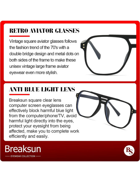 Gafas de sol cuadradas Breaksun A3 Negro Mate 54mm Gafas de sol cuadradas Breaksun A3 Negro Mate 54mm