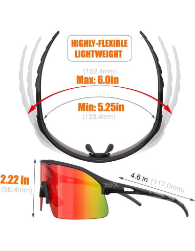 Gafas de sol polarizadas Viviendo tu tiempo qool 1188b para deportes