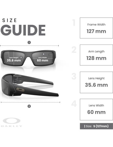 Gafas de sol Oakley Gascan para hombres + Kit de cuidado