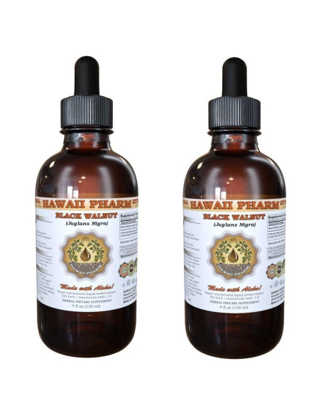 Extracto Líquido de Nogal Negro Orgánico HawaiiPharm 2x120 ml