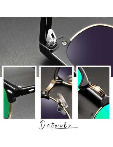 Gafas de sol Joopin semi sin montura UV400 polarizadas