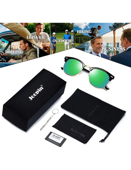 Gafas de sol Joopin semi sin montura UV400 polarizadas