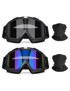 Gafas de Motocross OXG con Lentes Grises y Multicolor