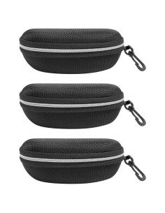 Estuche para Gafas Plateado - Paquete de 3 con Gancho