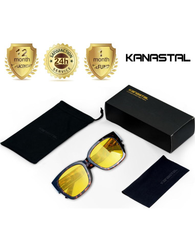 KANASTAL Gafas de Sol Polarizadas UV400 para Sobre Gafas