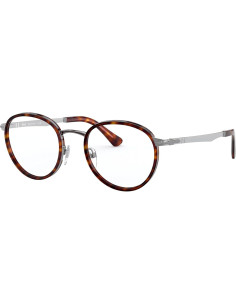 Gafas de Prescripción Persol PO2468V Redondas Gunmetal 49mm 2