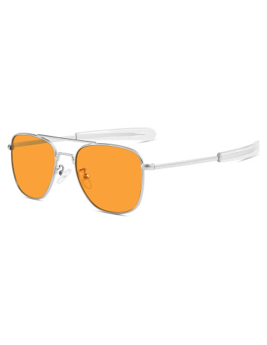 Gafas de sol militares vintage C3 con lente naranja 54mm
