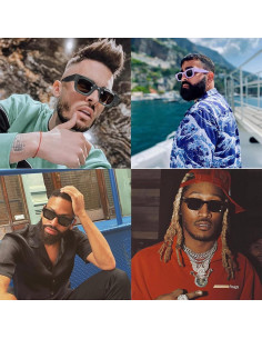 Gafas de sol polarizadas AIEYEZO retro unisex 44mm 2