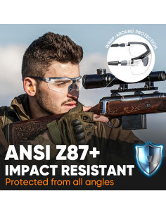 Gafas de seguridad TICONN antiempañantes UV ajustables 2