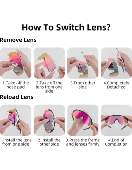 Gafas de Sol ROCKBROS Deportivas UV400 Intercambiables