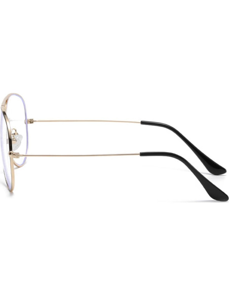 Gafas de Aviador HJSTES Lentes Anti Luz Azul Marco Clásico