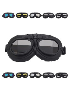 Gafas de Moto Vintage Peicees con Lentes Anti-impacto