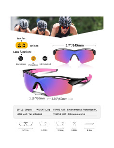Gafas de sol deportivas Rosemal modelo 7252 polarizadas UV400 2