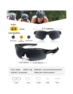 Gafas de sol deportivas Rosemal 7252 polarizadas UV400 2