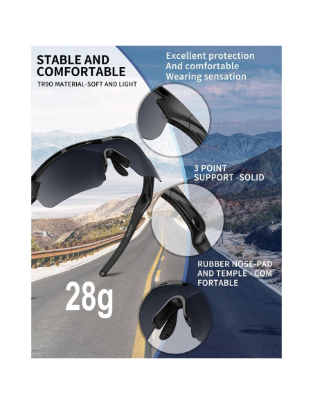 Gafas de sol deportivas Rosemal 7252 polarizadas UV400