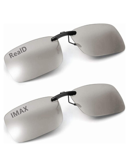 Gafas 3D Clip AoHeng RealD IMAX 2 Paquete Ligeras