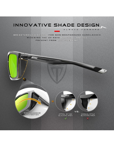 Gafas de sol polarizadas ATTCL para ciclismo y pesca UV