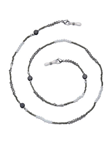 Cadena de Gafas con Perlas de Cristal - 72 cm - Chic