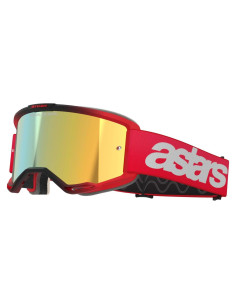 Gafas Alpinestars Vision 5 MX ATV MTB Rojo Lente Dorado