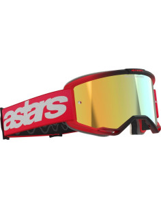 Gafas Alpinestars Vision 5 MX ATV MTB Rojo Lente Dorado 2