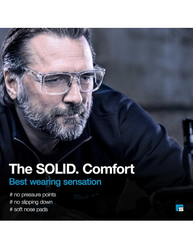 Gafas de Seguridad SolidWork Lente Transparente Antivaho