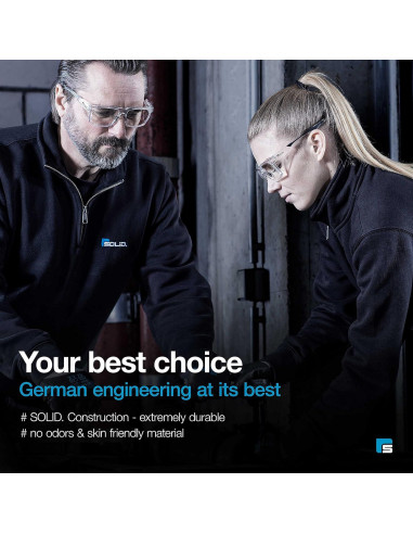 Gafas de Seguridad SolidWork Lente Transparente Antivaho