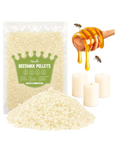 Pellets de Cera de Abeja Blanca VIPwax 447g Orgánica para Velas