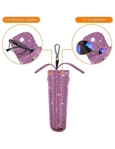 Estuche Doble para Gafas Fintie AGSB Vegano Púrpura