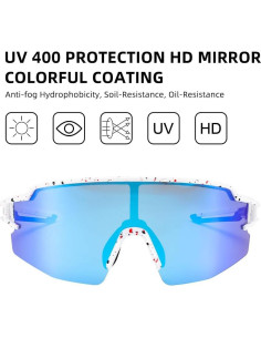 Gafas de sol polarizadas ROCKBROS UV400 unisex ligeras 2