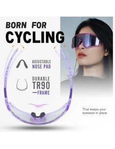 Gafas de Ciclismo VOZAPOW Polarizadas UV400 Unisex 2