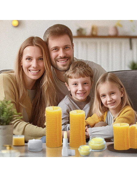 Gránulos de Cera de Abeja Orgánica VALLYDOM 453g Amarilla