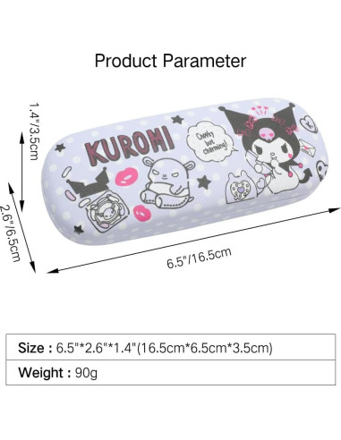 Funda Dura para Gafas PERFECTSIGHT Morado, Ligera y Resistente