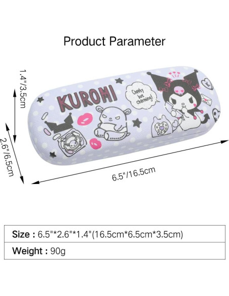 Funda Dura para Gafas PERFECTSIGHT Morado, Ligera y Resistente