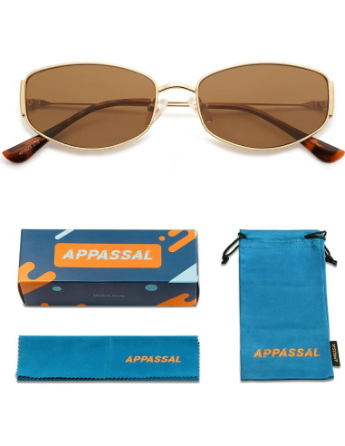 Gafas de Sol Ovaladas Retro AP3625 UV400 Unisex Metal