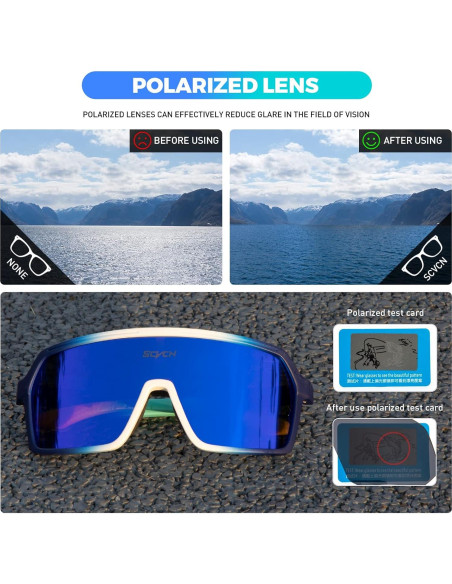 Gafas de Ciclismo Polarizadas SCVCN S61 UV400 Antideslizantes