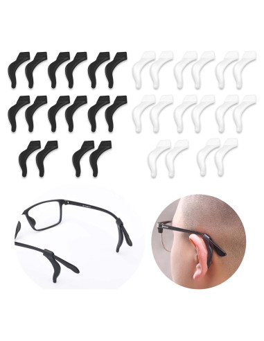 6 Pares Sujetadores Gafas SooGree Gancho Silicona Grande