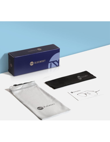 Gafas de lectura Bluemoky con luz azul para hombres