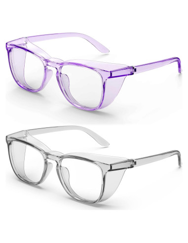Gafas de Seguridad Anti-Vaho y Anti-Luz Azul 2 Pack