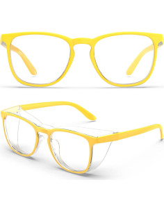 Gafas de Seguridad Antivaho Amarillo Limón para Adultos 2