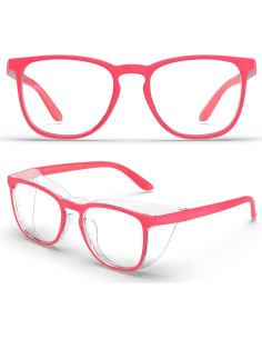 Gafas de Seguridad Antivaho Rosa Profundo para Adultos 2
