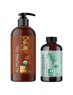 Aceite de Almendra Dulce y Romero Orgánico - Tratamiento Capilar