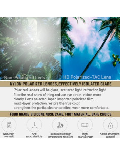 Gafas de sol JULI Polarizadas Unisex Azul Modelo MJ8009 2